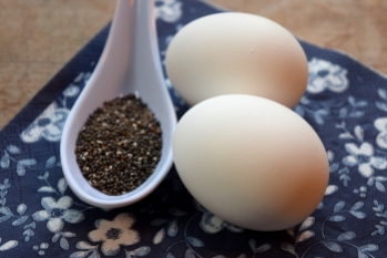 Soft Boiled Eggs and Chia Seed